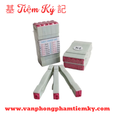 Bộ dấu ghép số N-2 7mm 10 ký tự