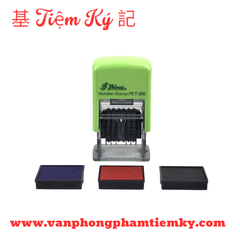 Dấu xoay 6 số tự động S309 (số cao 3mm) Shiny