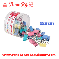 Kẹp Bướm màu 15mm (1 Hộp 60 cái)