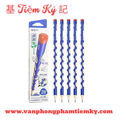 Bút chì gỗ có lỗ chống trượt 2B PS 7606 có đồ chuốt