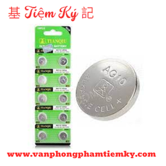 Pin Tròn nhỏ AG10 Vỹ (10 viên)
