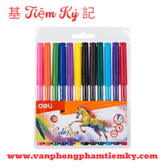 Bút lông 12 màu Deli