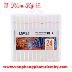 Bút lông 24 màu 2 đầu Baoke MP2923-24
