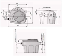 Trạm nâng nước thải Sanifos 110