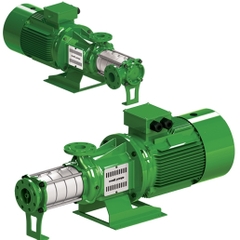 Máy bơm trục ngang đa tầng cánh Inox