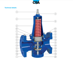 Van giảm áp-ổn định bằng thép cacbon CSA