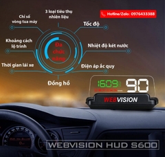 WEBVISION HUD S600 -BỘ HIỂN THỊ THÔNG SỐ Ô TÔ
