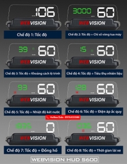 WEBVISION HUD S600 -BỘ HIỂN THỊ THÔNG SỐ Ô TÔ