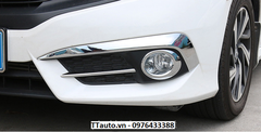 Viền đèn gầm trước sau mạ crom Civic 2016-2018