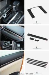 Trang trí nội thất bằng sợi carbon dẻo kiểu Si cho Civic 2016-2020