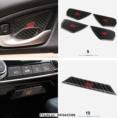 Trang trí nội thất bằng sợi carbon dẻo kiểu Si cho Civic 2016-2020