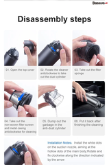 HÚT BỤI CẦM TAY MINI BASEUS VACUUM CLEANER 3750PA 65W