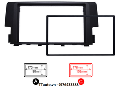 Khung màn hình DVD cho Civic 2016-2020