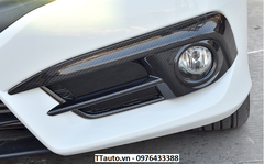 Ốp trang trí đèn gầm trước sau Carbon cho Civic 2016-2018