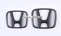 Logo chữ H trước sau màu đỏ, đen và Carbon cho Civic 2016-2022