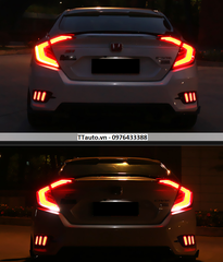 Cụm đèn hậu Full LED Civic 2016-2020  (kiểu 2)