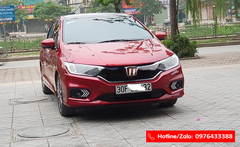 Bộ logo chữ trắng nền đỏ cho Honda City