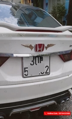 Bộ logo chữ trắng nền đỏ cho Honda City
