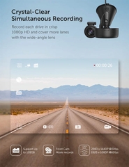 CAMERA HÀNH TRÌNH VAVA DUAL DASH CAM | 2 MẮT TRƯỚC SAU