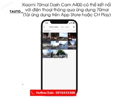 Camera hành trình Xiaomi 70mai Dashcam A400 quốc tế (mắt trước)