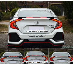 Đuôi gió có đèn kiểu Civic Coupe cho Civic 2016-2020