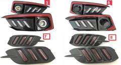 Đèn gầm Mustang trước sau cho Civic 2019-2021