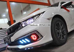 Đèn gầm Mustang trước sau cho Civic 2019-2021