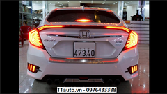 Cụm đèn LED hậu kiểu Honda Civic Type R 2016-2020