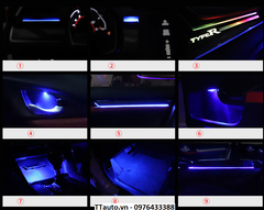 Đèn nội thất 64 màu kiểu 3D cho Civic 2016-2021