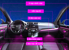 Bộ đèn LED nội thất Ambient light nguyên khối cho CR-V 2017- 2022
