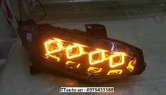 Cụm đèn pha LED kiểu Bugatti cho Civic 2016-2020