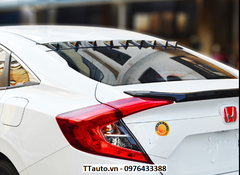 Đuôi lướt gió Top wing kiểu vây cá mập cho Civic 2016-2020