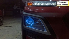 ĐỘ ĐÈN HYUNDAI KONA – BI LASER TITAN PLATINUM PLUS 9+3