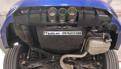 Độ ống xả kiểu Type R 3 lon pô ở giữa cho Civic 1.8 (pô thật)