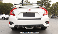 Độ ống xả kiểu Si cho Civic 2016-2020 (pô thật)