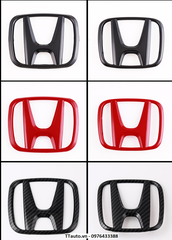 Logo chữ H trước sau màu đỏ, đen và Carbon cho Civic 2016-2022