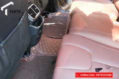 Lót sàn da full cốp cho Hyundai Santafe 2019