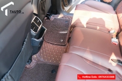 Lót sàn da full cốp cho Hyundai Santafe 2019