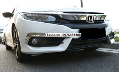 Viền đèn gầm trước sau mạ crom Civic 2016-2018