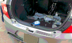 Ốp chống xước cốp cho Honda Brio