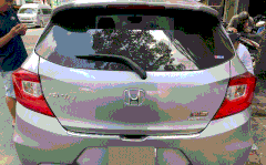 Ốp chống xước cốp cho Honda Brio