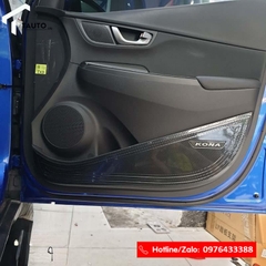 Ốp chống xước Tapli, Táp li cửa Hyundai Kona vân Carbon
