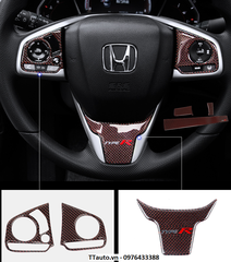 Ốp sợi carbon nội thất kiểu Civic Type R