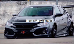Bộ thân rộng wide body cho Civic 2016-2020