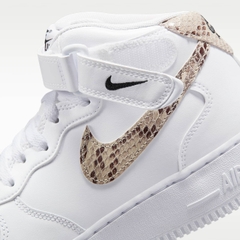 Nike Air Force 1 '07 Mid swoosh vân da rắn