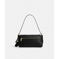 Túi Coach ETTA Small Flap - da nappa đen