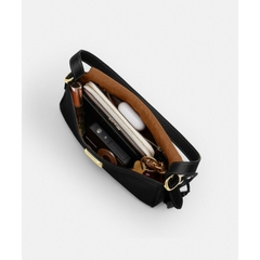 Túi Coach ETTA Small Flap - da nappa đen