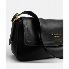 Túi Coach ETTA Small Flap - da nappa đen
