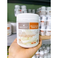 Canxi hữu cơ Bioisland Milk Calcium Bone Care 150 Viên Úc Mẫu Mới