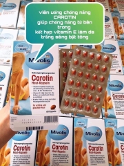 Viên uống chống nắng Mivolis Carotin 60 viên nội địa Đức